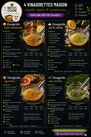 4 Vinaigrettes Maison