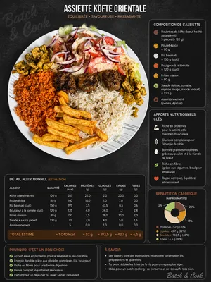 Assiette Köfte Orientale