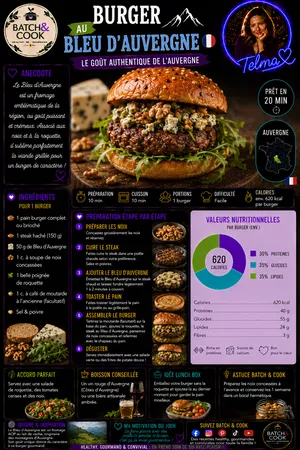 Burger au Bleu d'Auvergne