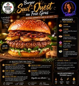 Burger Sud-Ouest au Foie Gras