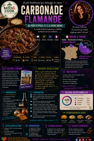 Carbonade Flamande au pain d'épices et à la bière brune