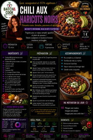 Chili aux haricots noirs