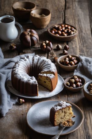 Gâteau moelleux à la farine de châtaigne