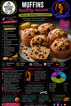 Muffins healthy maison