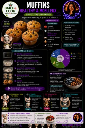 Muffins sains et moelleux