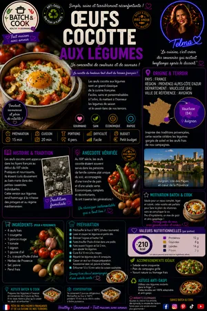 Œufs cocotte aux légumes