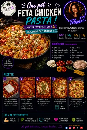 One Pot Feta Chicken Pasta