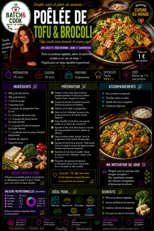 Poêlée de tofu & brocoli