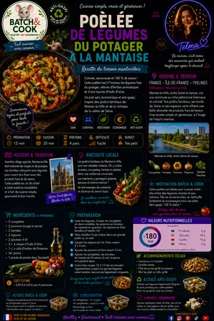 Poêlée de légumes du potager à la Mantaise