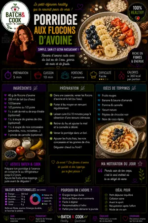 Porridge aux flocons d'avoine