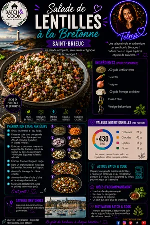 Salade de lentilles à la bretonne