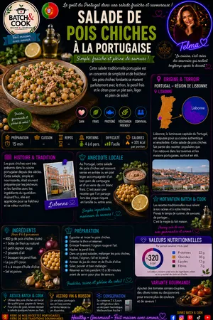 Salade de pois chiches à la portugaise