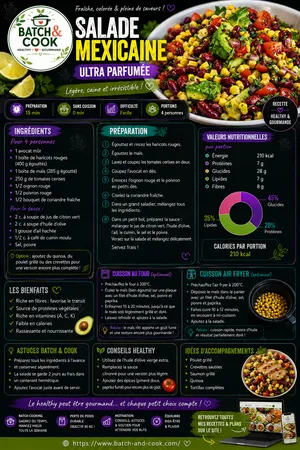 Salade mexicaine ultra parfumée