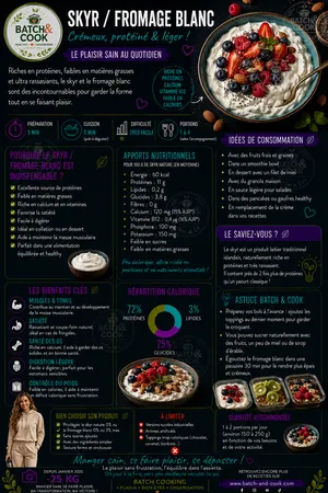 Skyr / Fromage blanc : Crémeux, protéiné & léger !
