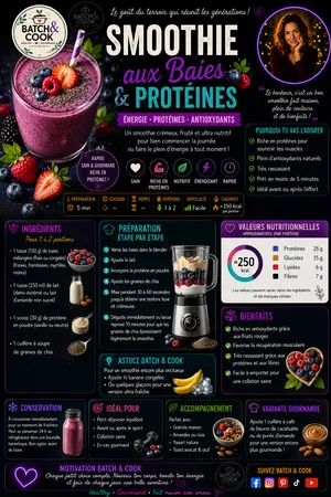 Smoothie aux Baies & Protéines