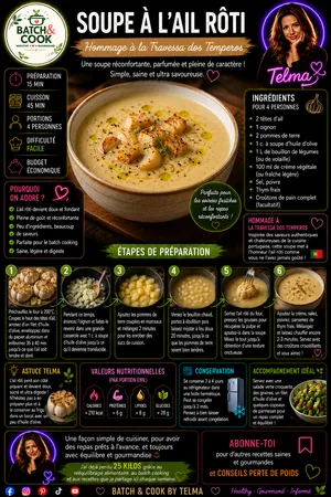 Soupe à l'ail rôti
