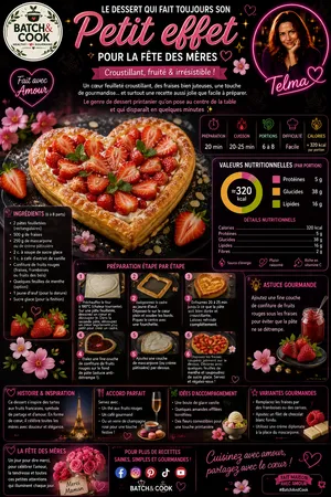 Tarte aux fraises pour la fête des mères