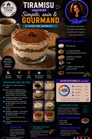 Tiramisu protéiné