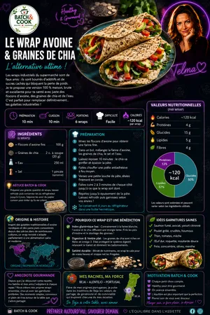 Le Wrap Avoine & Graines de Chia