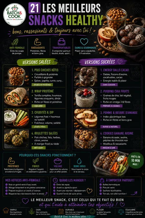 21 Les Meilleurs Snacks Healthy