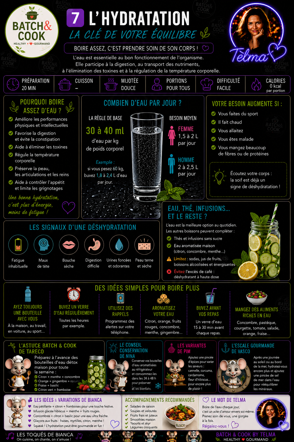 7 L'Hydratation - La Clé de Votre Équilibre