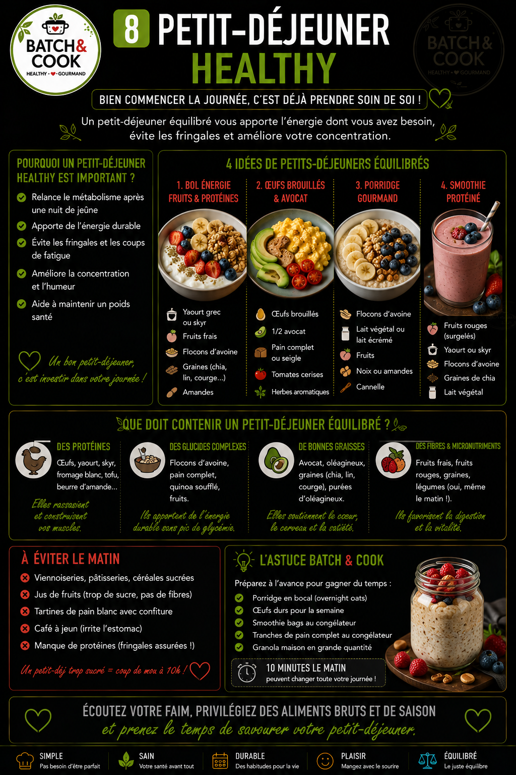 8 Petits-Déjeuners Healthy