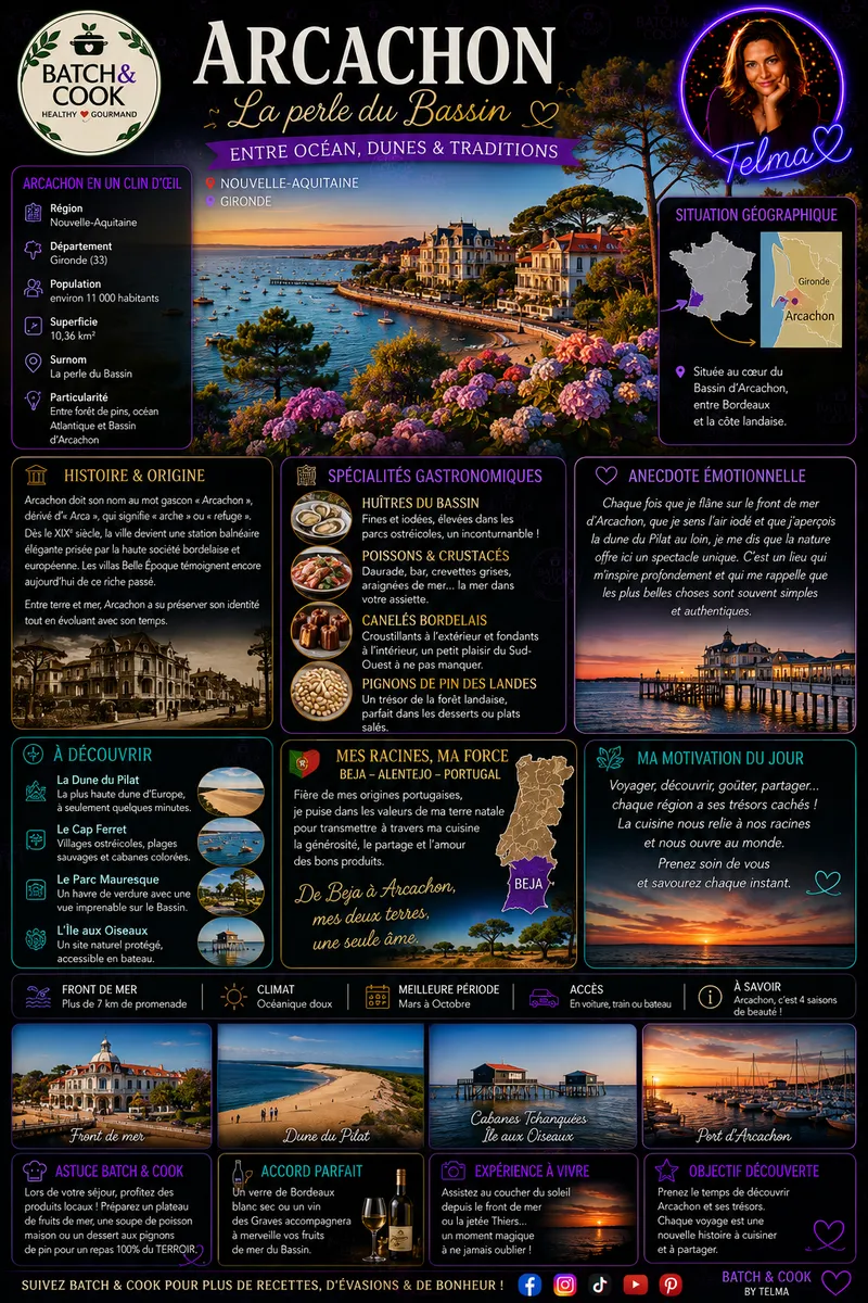 Fiche recette Arcachon, la perle du bassin par Telma