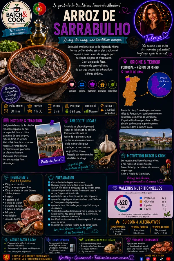 Arroz de Sarrabulho - Le riz du sang de Ponte de Lima