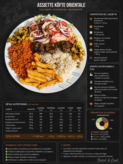 Assiette Köfte Orientale