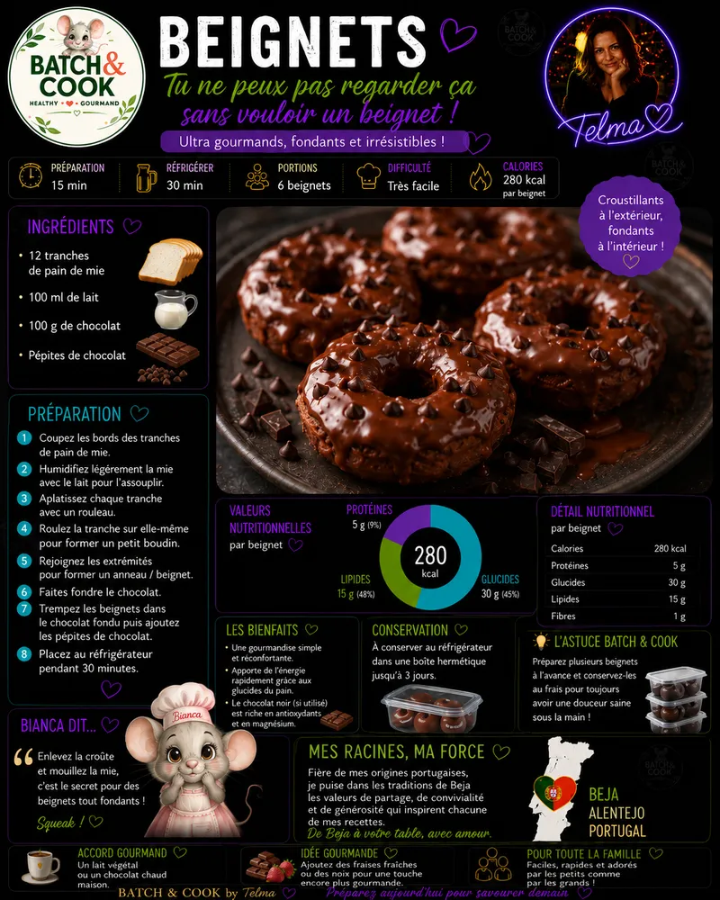 Fiche recette Beignets par Telma