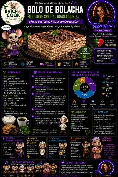 Bolo de Bolacha Équilibre Spécial Diabétique