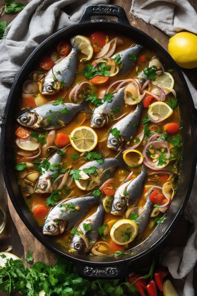 Fiche recette Caldeirada de maquereau à l'ail et à l'huile d'olive — Le Baume des Articulations par Telma
