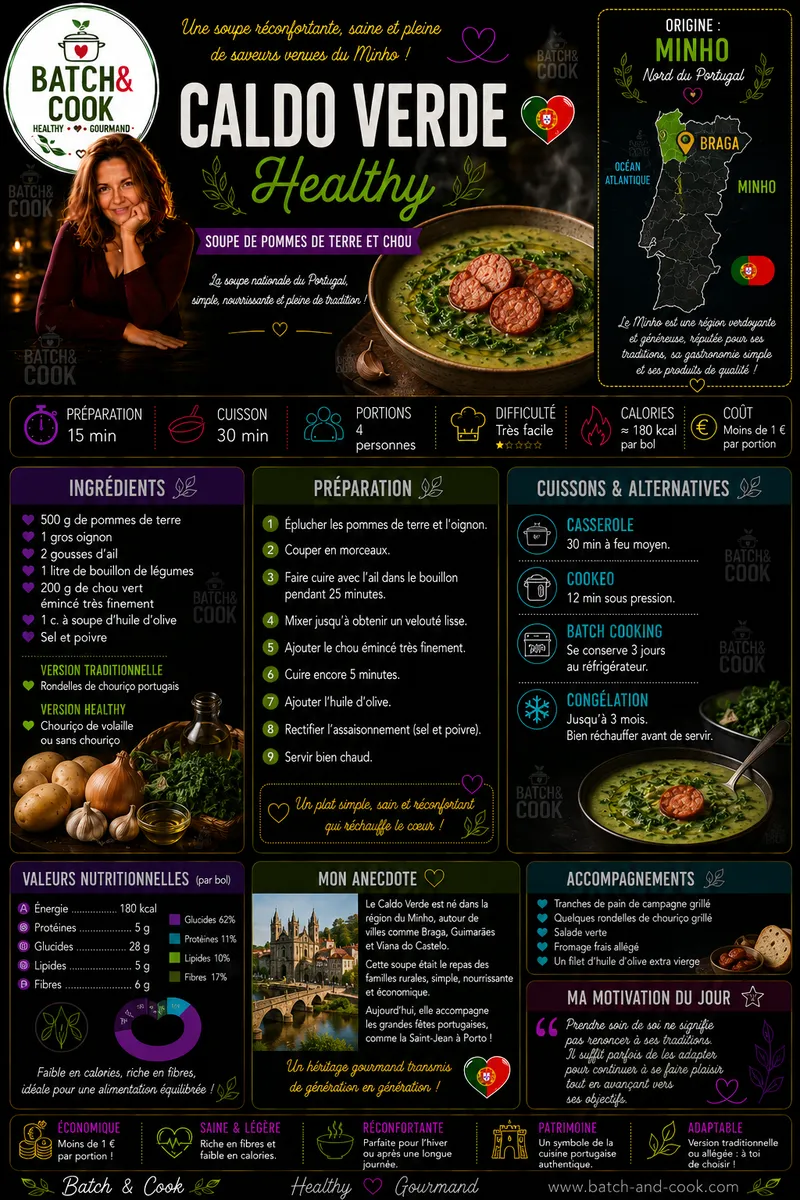 Fiche recette Caldo Verde Healthy par Telma