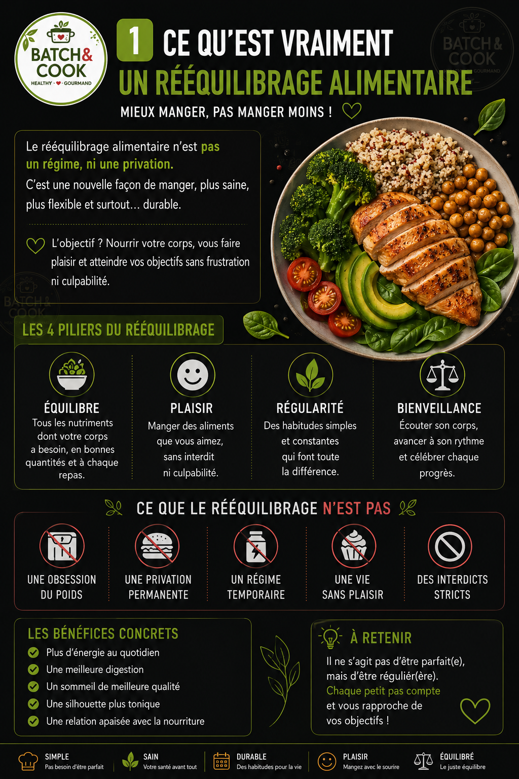 Ce qu'est vraiment un rééquilibrage alimentaire