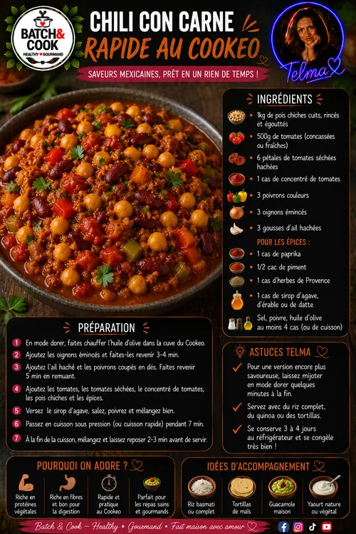 Chili con carne rapide au Cookeo