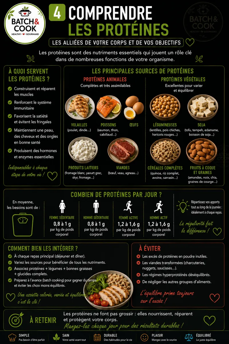 Fiche recette Comprendre les protéines par Telma