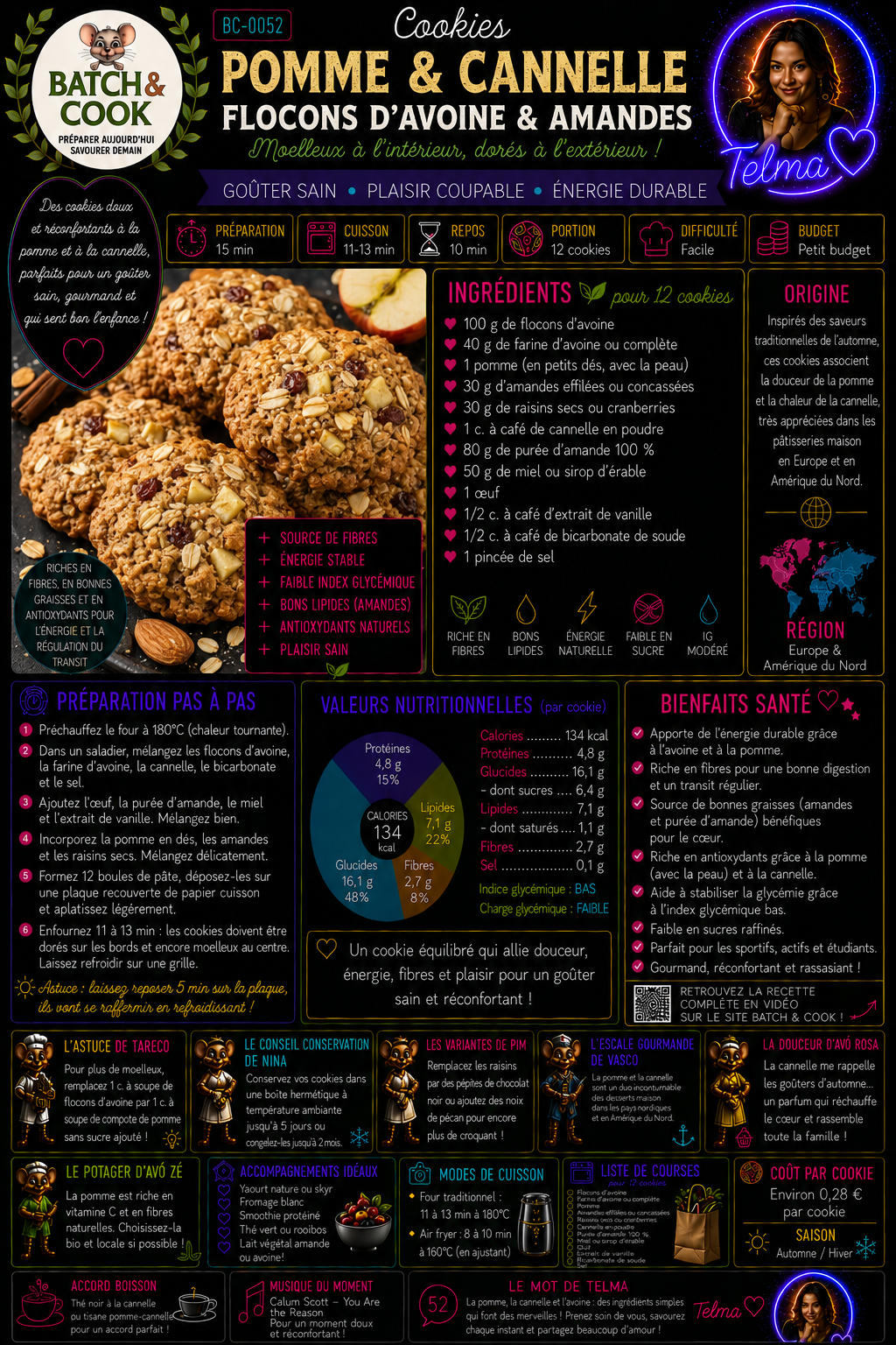 Cookies Pomme & Cannelle