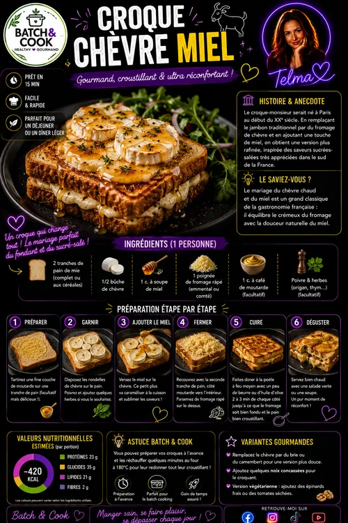 Croque Chèvre Miel