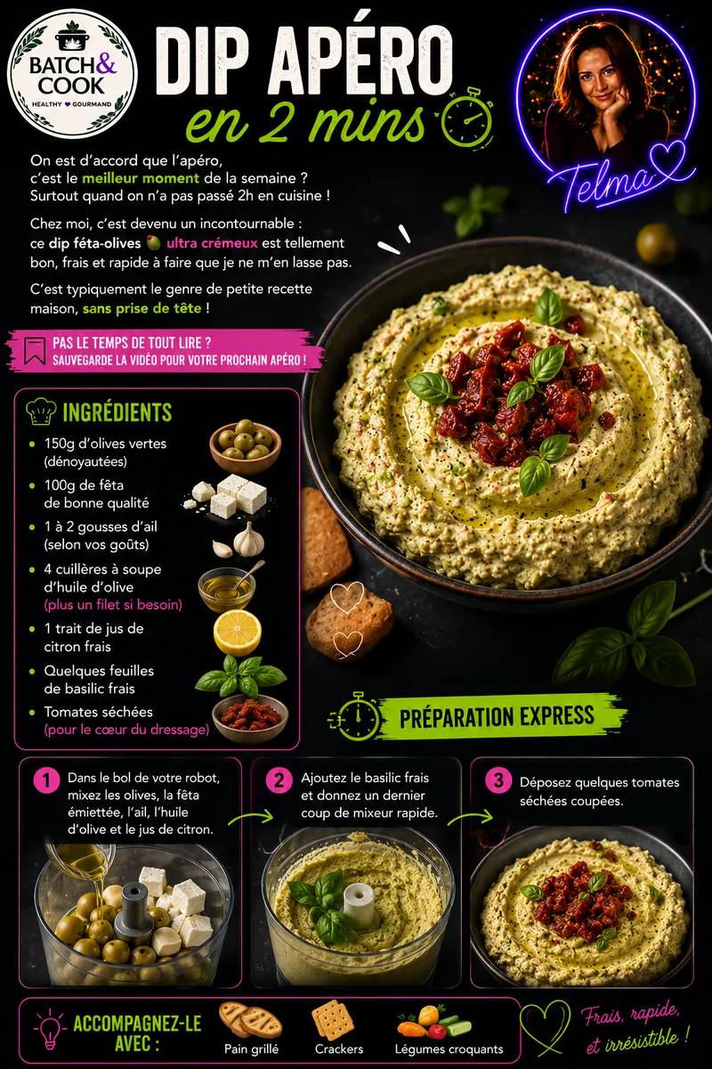 Fiche recette Dip apéro en 2 mins par Telma