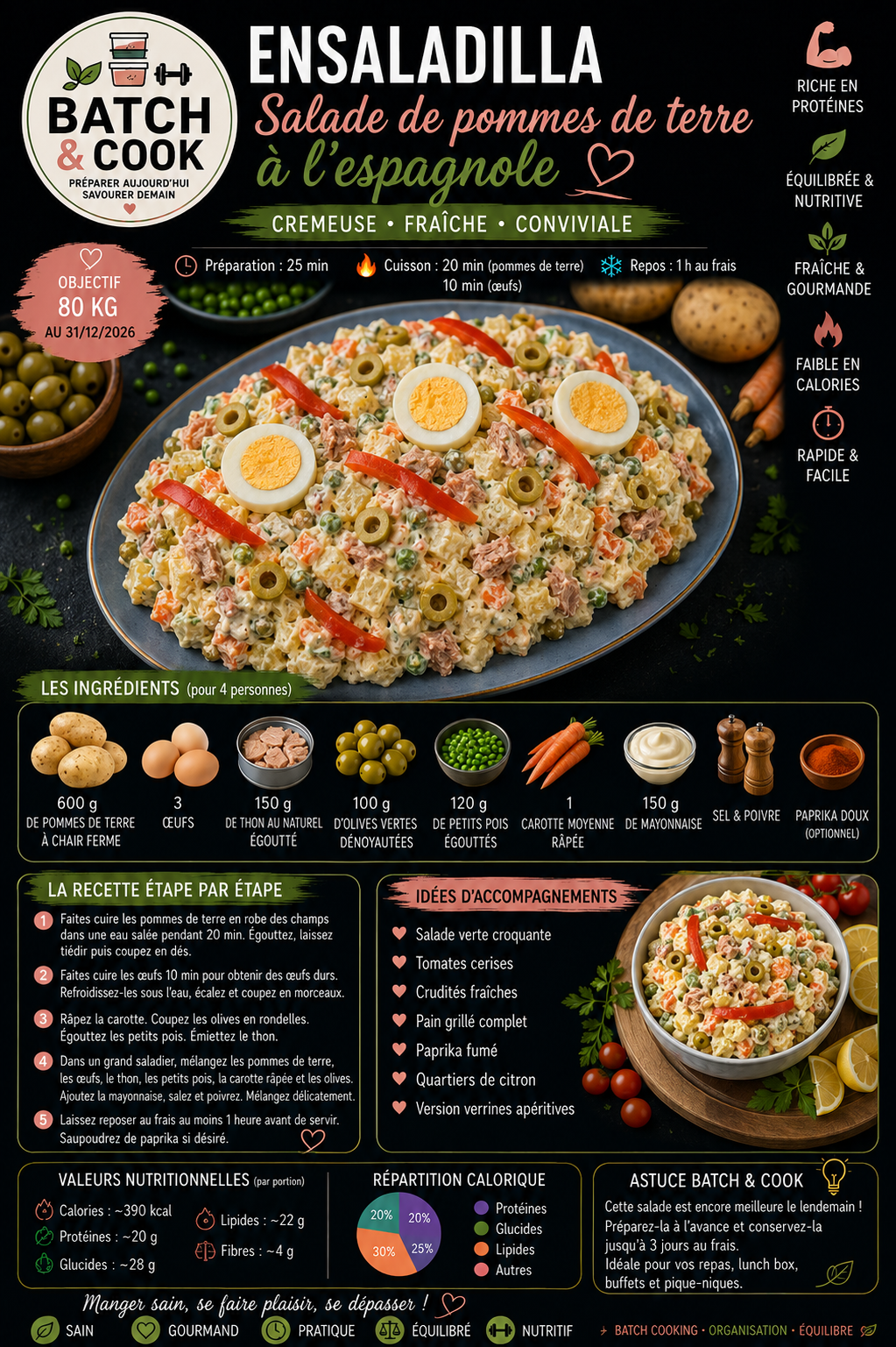 Ensaladilla - Salade de pommes de terre à l'espagnole