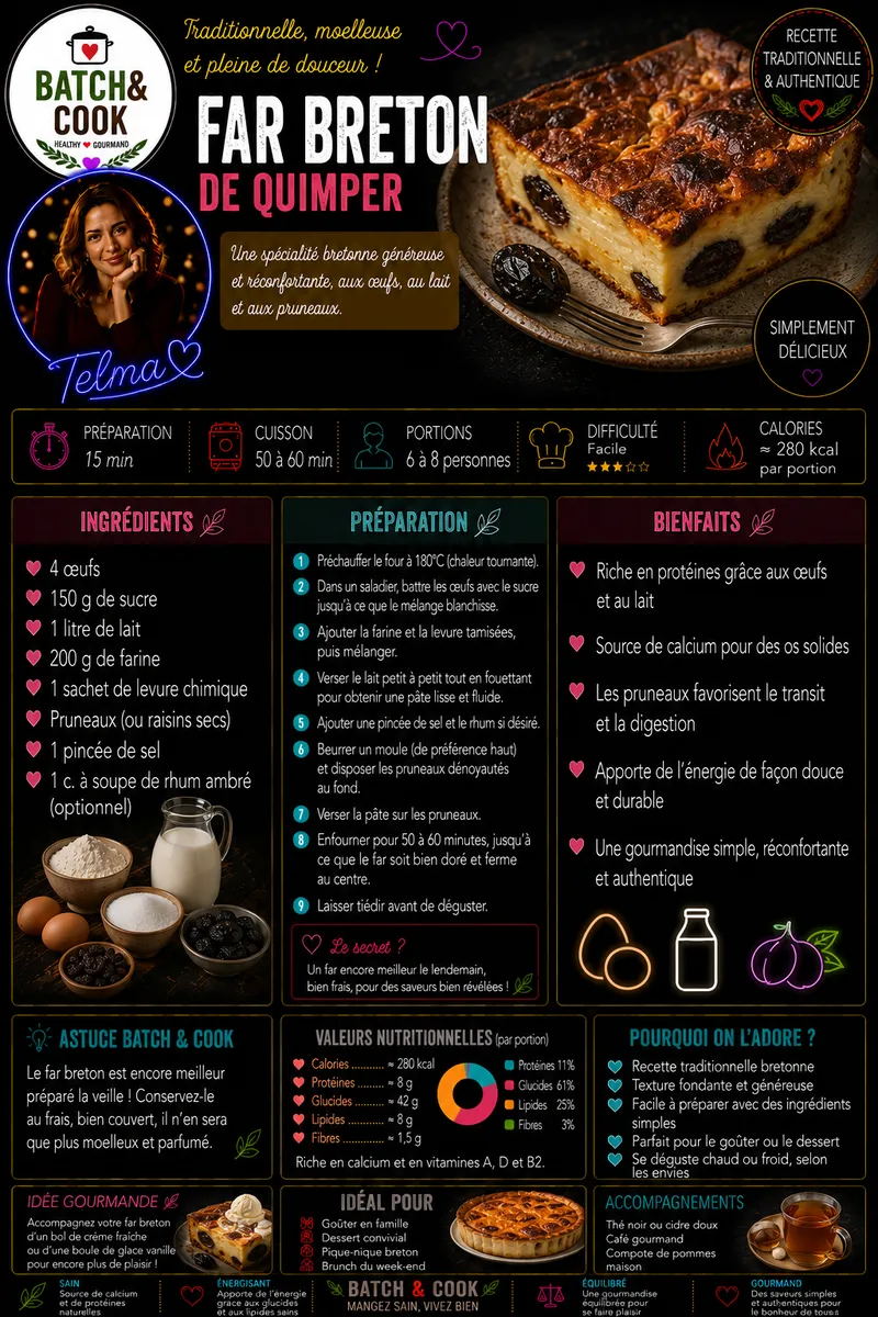 Fiche recette Far Breton de Quimper par Telma