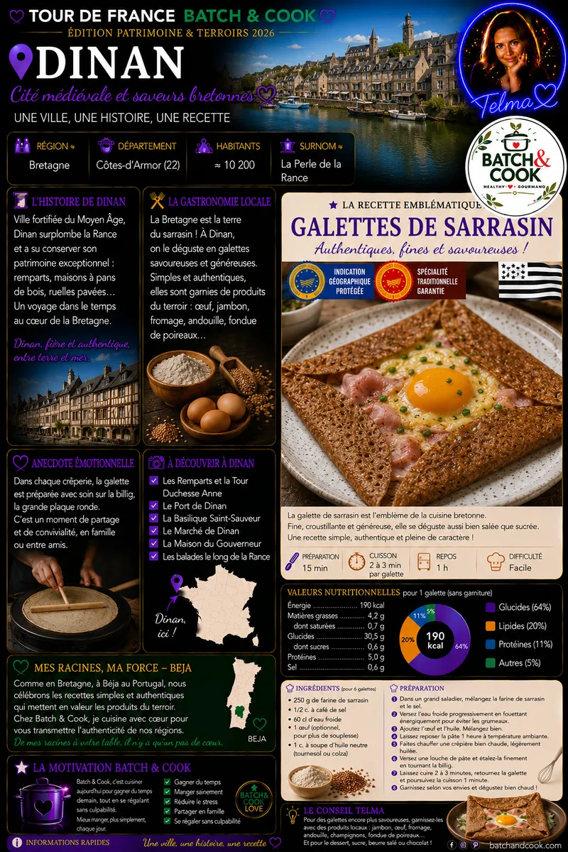 Fiche recette Galettes de sarrasin par Telma