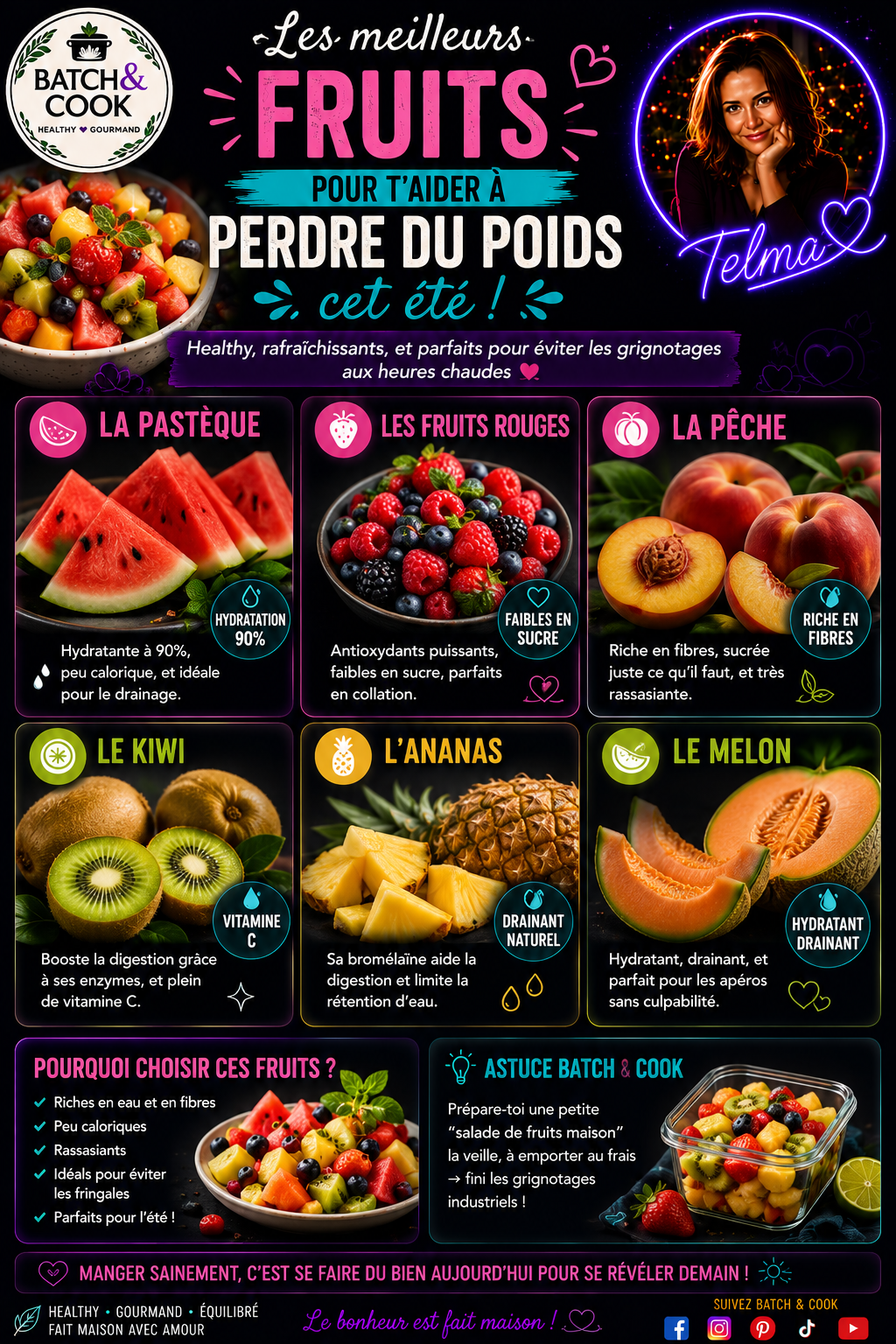Les meilleurs fruits pour perdre du poids cet été