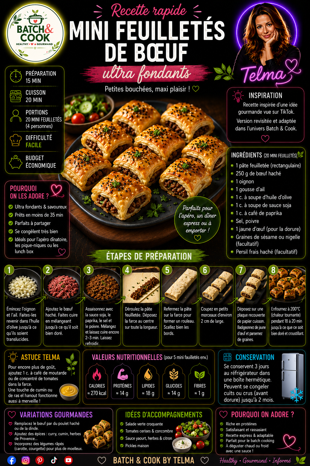 Mini Feuilletés de Boeuf Ultra Fondants