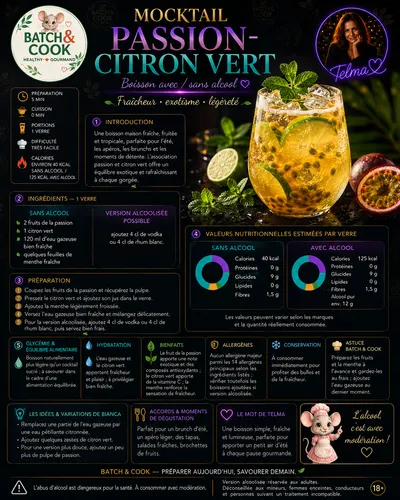 Mocktail Passion-Citron Vert