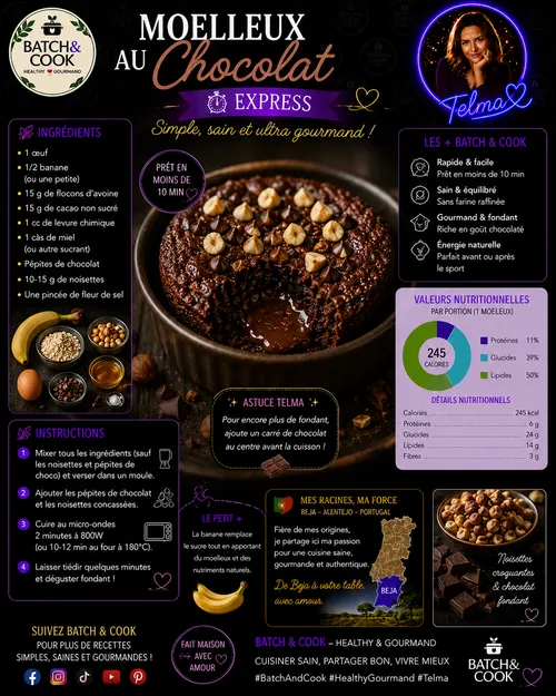 Moelleux au Chocolat Express