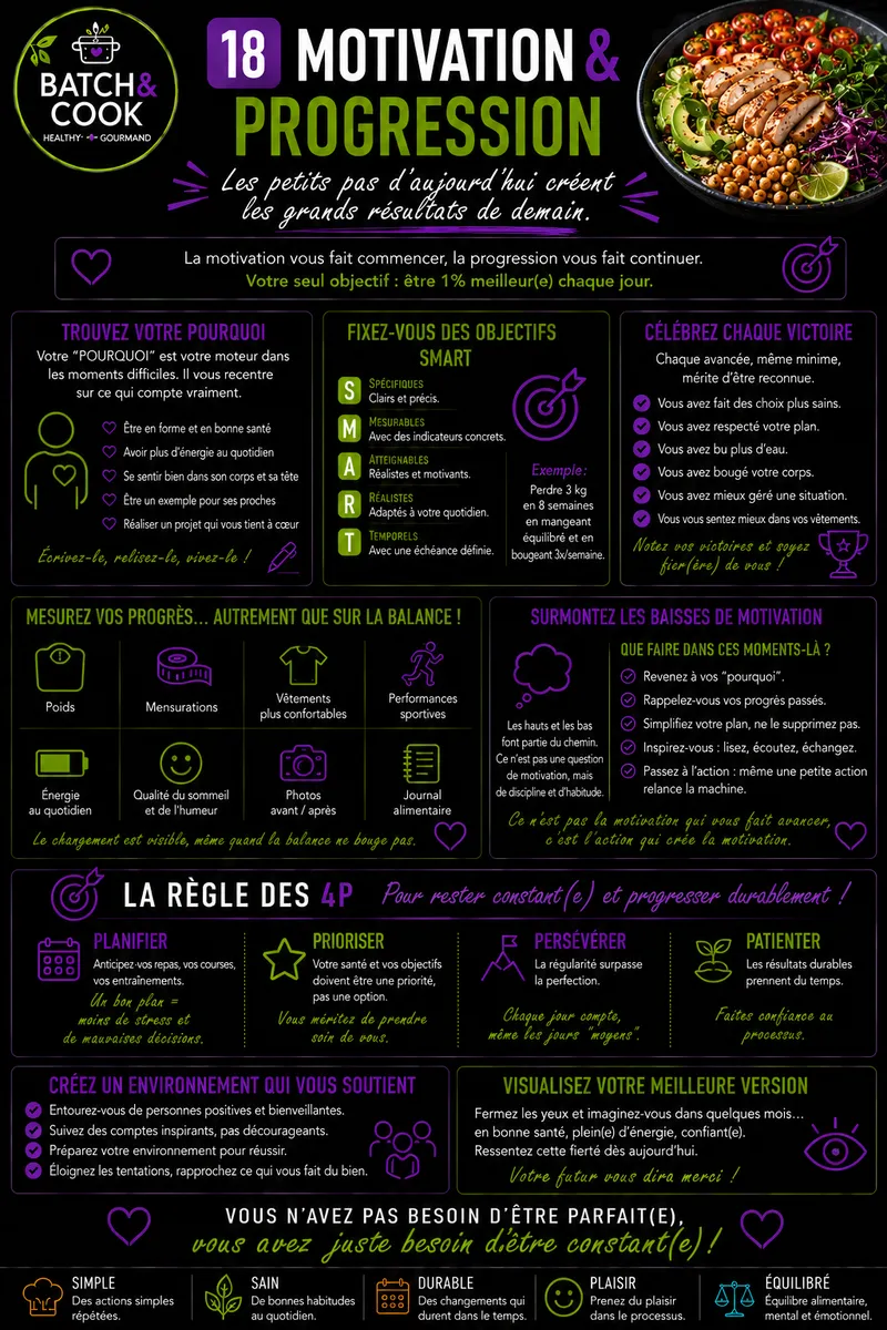 Fiche recette Motivation & Progression : Objectifs SMART par Telma