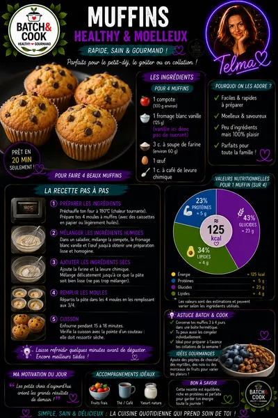 Muffins Healthy & Moelleux