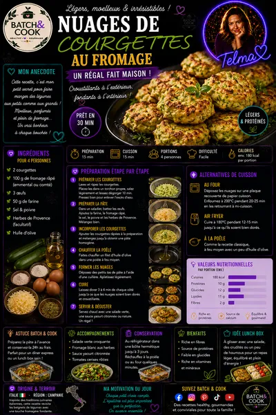 Nuages de courgette au fromage