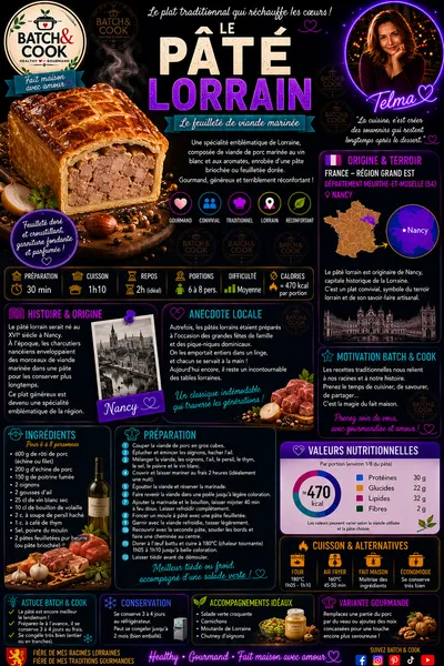 Pâté Lorrain - Le feuilleté de viande marinée